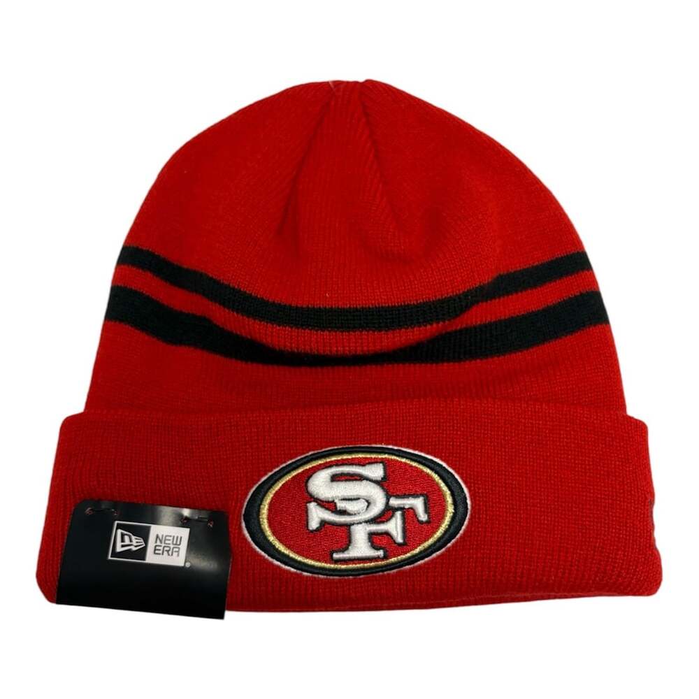 New Era San Francisco 49ers NFL Cuffed Knit Beanie Hat in Red and Black